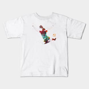 Soccer Player Girl Kids T-Shirt